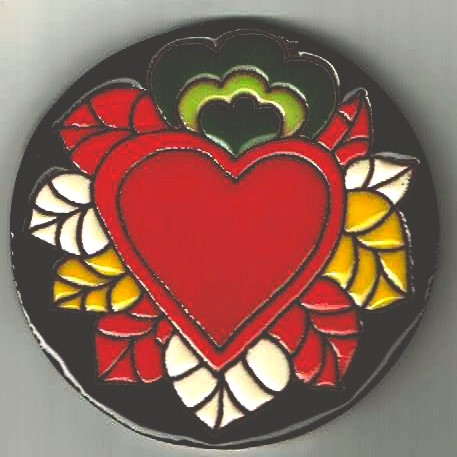 Tile - Heart with Bright Colors