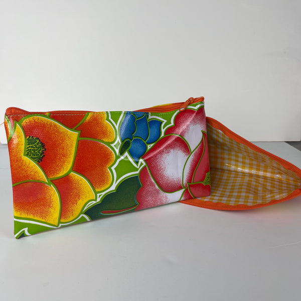 Oilcloth Zipper Bag - Frida Lime