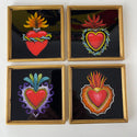 Milagro Heart Coasters - set of 4
