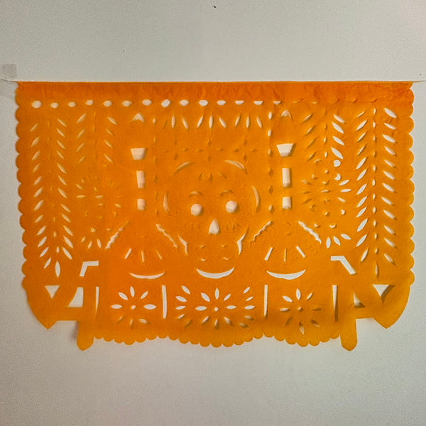 Medium Paper Day of the Dead Papel Picado Banner - Dozen