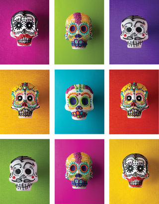 Oaxaca XL sugar skull mold - 2 piece - 1.5 lb sugar