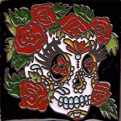 Tile - Rosa Skull