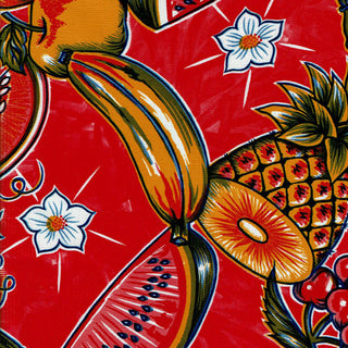 Mexican Oilcloth - Tropic on Red