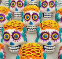Elizzi Gift - Decorated Sugar Skull - Medium, in new, white boxes