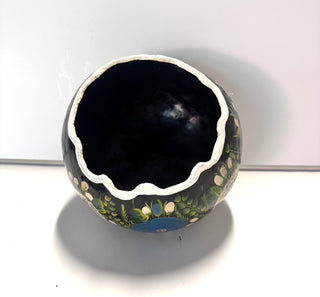 Hand-Painted Lacquered Gourd