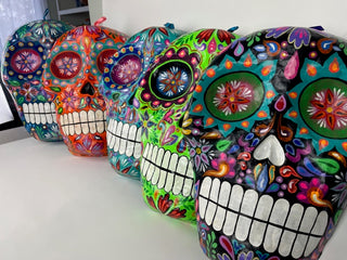 Gigante Sugar Skull Wall Masks -Black & White