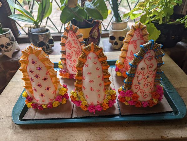 Virgin of Guadalupe Mold - 8 inch tall sugar statue