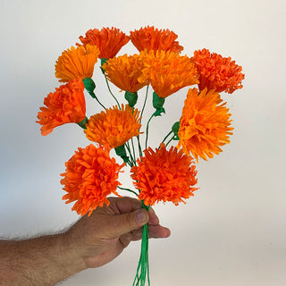 1 Dozen 4 inch Paper Marigolds