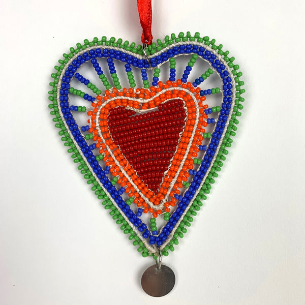 Beaded Heart Ornament
