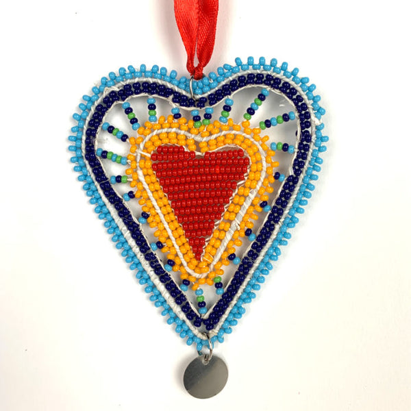 Beaded Heart Ornament