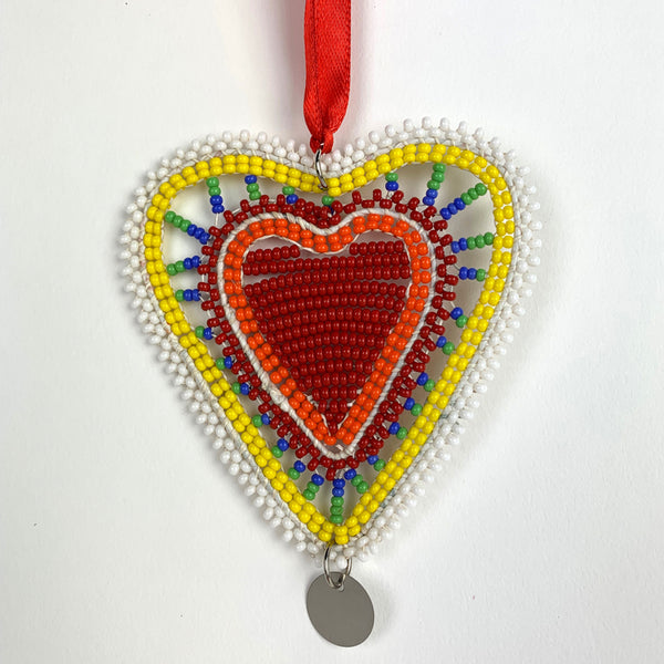 Beaded Heart Ornament