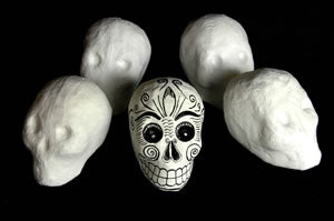 Blank Papier Mache Skull - Small