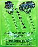 Catrina Chocolate Sugar Skull Lollipops Mold