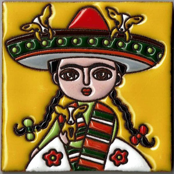 Chihuahua Sombrero Tile