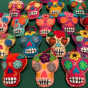 Felted Sugar Skull Ornament