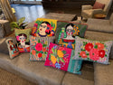 Frida Pillow with Purple Necklace