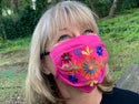 Oaxacan Embroidered Rosa Mask