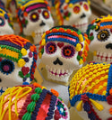 Elizzi Gift - Decorated Sugar Skull - Medium, in new, white boxes
