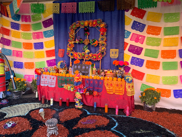 Hand Cut Paper Day of the Dead Papel Picado Banners - Small - Mexican Sugar Skull