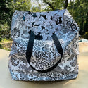 TOTE Reversible Oilcloth Market Bag - Paradise Black/Wildflower BW