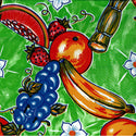 Mexican Oilcloth - Tropic on Lime