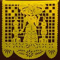 Plastic Day of the Dead Papel Picado Banners – Large