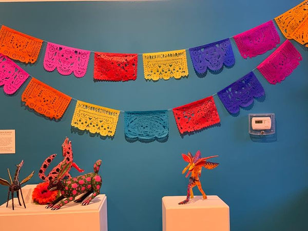 Hand Cut Paper Day of the Dead Papel Picado Banners