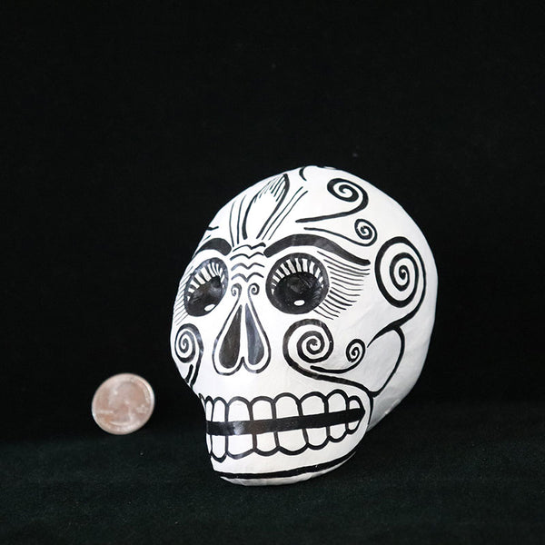 Mini Papier Mache Skull