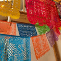 Hand Cut Paper Day of the Dead Papel Picado Banners - Small - Mexican Sugar Skull