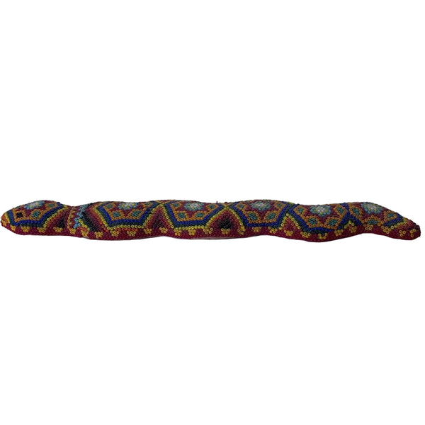 Huichol Beaded Snake Sculpture