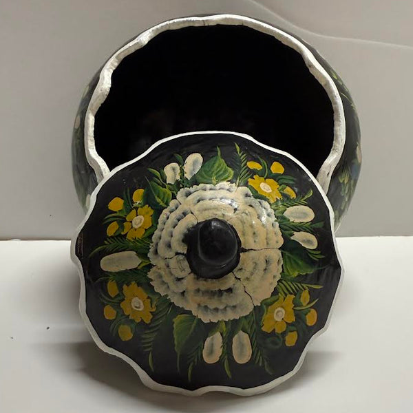 Hand-Painted Lacquered Gourd