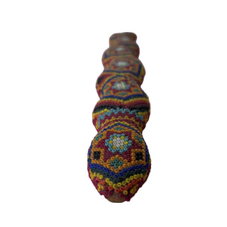 Huichol Beaded Snake Sculpture