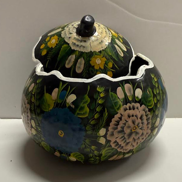 Hand-Painted Lacquered Gourd