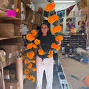 Marigold Garlands - Orange 9 ft long