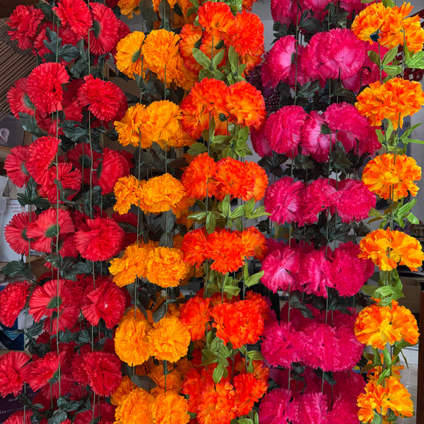 Marigold Garland - Two Toned - Yellow and Orange