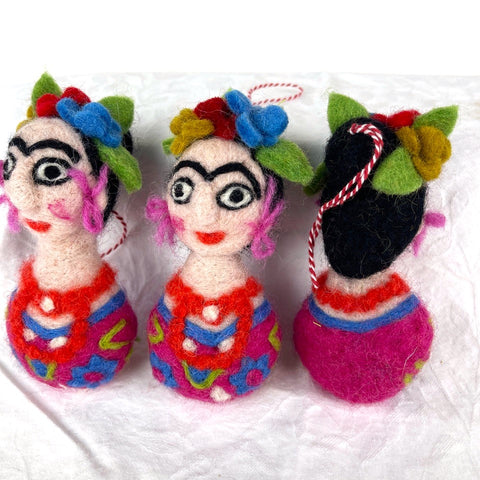 Felted Frida Ornaments - 0