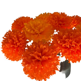 Paper Marigolds (Best seller for ofrendas) - 10 Count, 4-inch diameter
