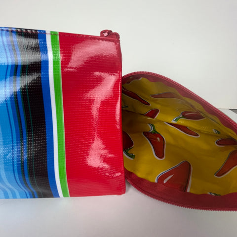 Oilcloth Zipper Bag - Serape - 0