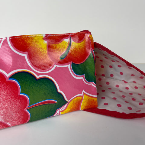 Oilcloth Zipper Bag - Frida on Rosa Mexicana - 0