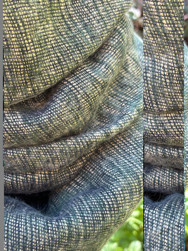 Brushed Woven Shawl - Chartreuse Khaki
