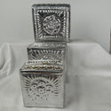 Square Tin Boxes - set of 4 nested boxes