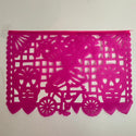 Small Paper Day of the Dead Papel Picado Banner - Dozen