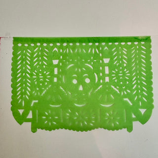 Large Paper Day of the Dead Papel Picado Banner - Dozen