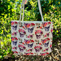 Totes -  White with Skulls - Canvas