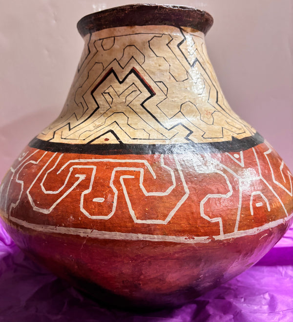 Shipibo-Canibo Clay Pot Large