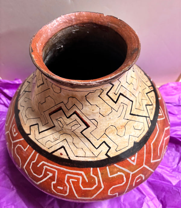 Shipibo-Canibo Clay Pot Large