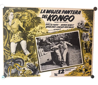 Lobby Card - La Mujer Pantera Del Kongo "Panther Women of the Kongo"