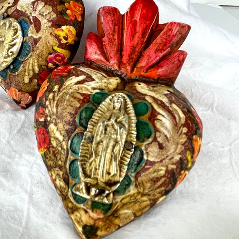 Medallion Milagro Wood Heart - 0
