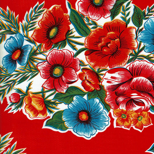 Mexican Oilcloth - Savannah Red