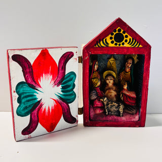 Retablo - Nativity with a Jesus as a Toddler!